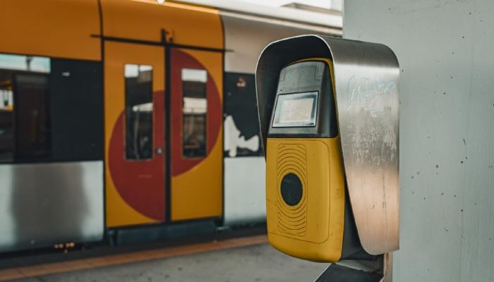 Porto Train Station Sao Bento: Train ticket validation machine